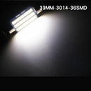 39Mm Festoon Led Bulbs 6000K White Light 36-Smd 3014 Chipsets Canbus Error