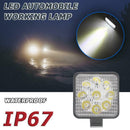 Offroad LED Work Light Bar Mini 27W Square Waterproof Spot Beam Driving Fog Lamp