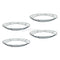 4 Pieces Round Metal Flower Wreath Frames, Wreath Frame For Christmas Party