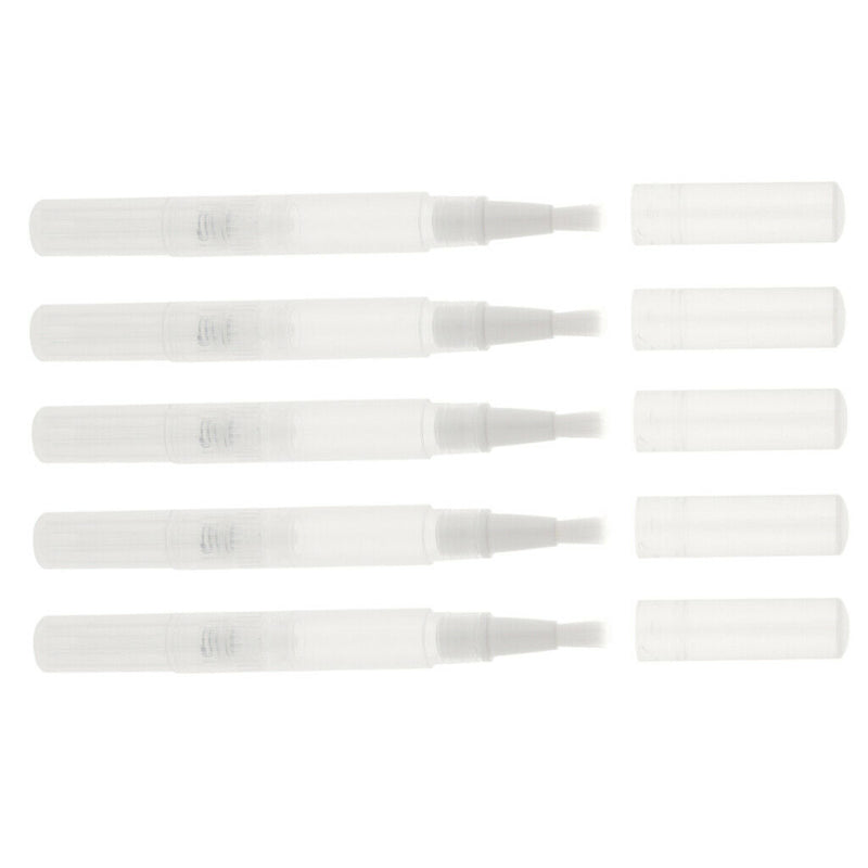 5x Empty Tube with Brush Mini Vials for Eyelash Serum Castor Oil, Nail Polish &