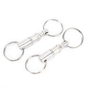 2Pcs Outdoor Backpack Key Ring Carabiner Double Key Ring Padlock Keychain  Gw