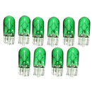 Green T10 501 W5W Car Interior Dashboard Dash Dome Panel Gauge Light Bulb