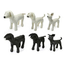 Leather Dog Mannequins Standing Position Dog Models Toys Pet Animal Shop Di