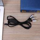 1.8 Meters 3 RCA Port Splitter A/V Adapter Cable for PSP1000/2000/3000