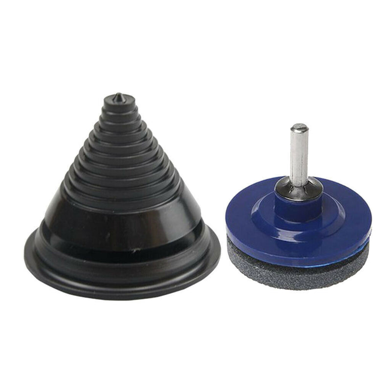 2pc 50mm Faster Lawnmower Sharpen Stone ABS Blade