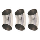 3x Car 201 Stainless Steel 2.5inch 63mm Mandrel