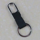 New Fashion Black Leather Strap Keyring Keychain Key Chain Ring Key Fob
