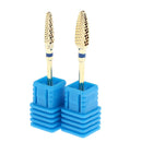 2pcs Electric Nail Drill Bit Grinding Head for Nail UV Gel Polish Remover Blue