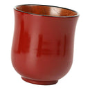 Japanese Wooden Milk Beer Mug Souvenir Tea Beer Cup Mug Drink Tankard Red