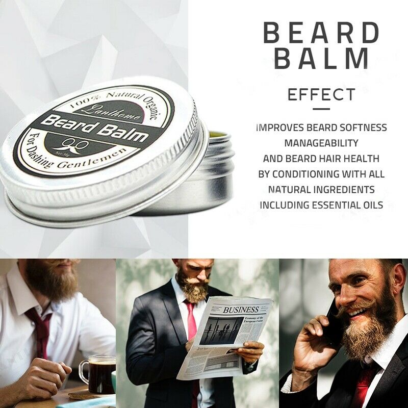 Lanthome Beard Oil And Balm Moustache Wax Beard Grooming Conditioner Beard  A4R4