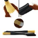 Removable Double Head Grinding Bean Machine Coffee Powder Cleaning Brush
