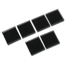 2pcs 40x40x11mm black aluminium heatsink chip thermal conductive bloME