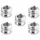5X(5 Pack 1/4 inch to 3/8 inch Convert Screw Standard Adapter Reducer Bush H5A7)