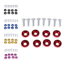 8 Sets M6x20mm Aluminium License Plate Frame Bumper Fender Bolt Screw Red