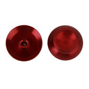 2pcs Red Chrome Joystick Cap Cover Shell For Sony PS4 Xbox One Controller