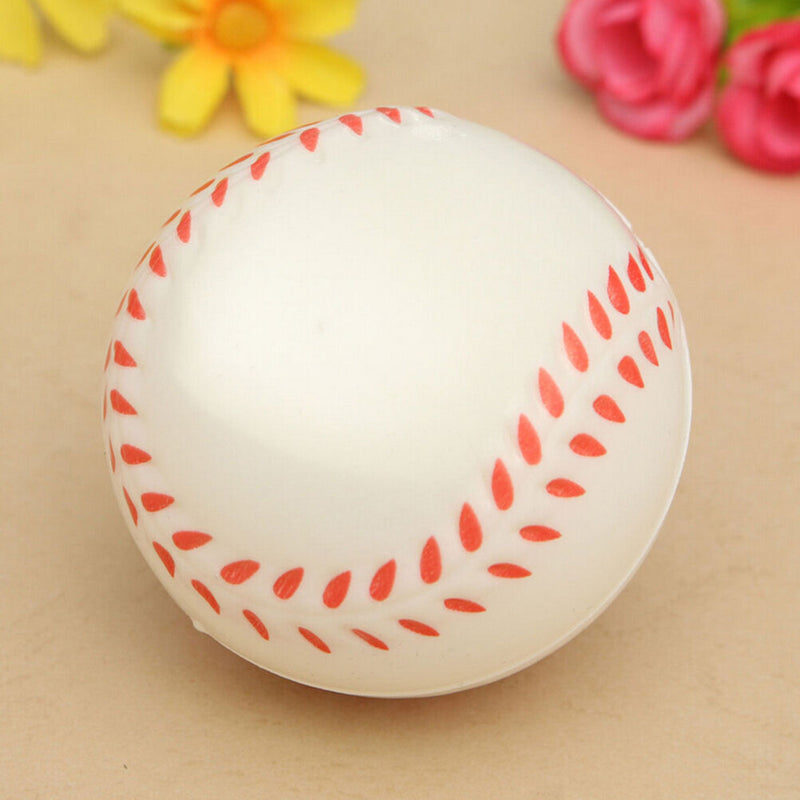 Baseball Hand Wrist Exercise Stress Relief Relaxation Squeeze Soft Foam Ball`US