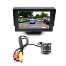 1X(2In1 Car Parking System Kit 4.3 InchTft Lcd Color Rearview Display Monit