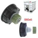 S60x6 IBC Tank Tap Adapter Hose Pipe Connector Replacement Valve Fitting Pa a 3C