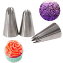 1Set Medium Icing Piping Pastry Nozzle Tips Baking Tool Stainless Steel Nozz Hn