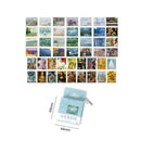 45Pcs/Set Stamps Paper Stickers Travel Floral Scrapbooking Masking Decor. D G3S9