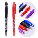 1PC Blue 0.5mm Pen Erasable Roller Ball Gel Ink Friction Medium Tip Eraser