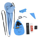 1 Set Saxophone Belt, Cork Grease, Mouthpiece Brush, Cleaning Cloth, Reed Case