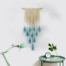 Chic Macrame Wall Hanging Tapestry for Home Wedding Christmas Decor Green