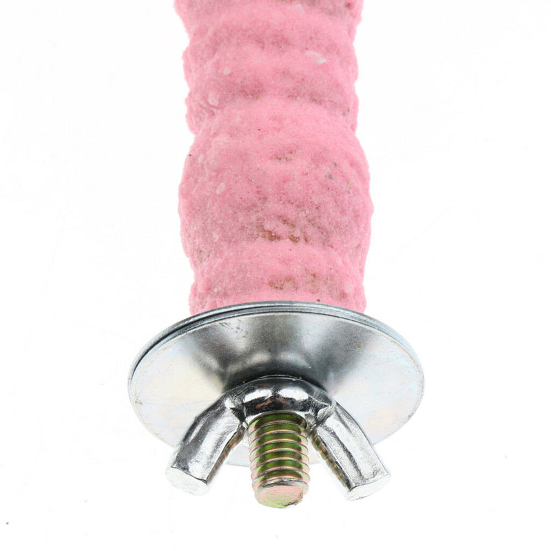 Pet Bird Bite Chew Toys Paw Grinding Stand Perches Cage Parrot Budgie 2x25cm