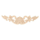 29*8cm Wood Carved Corner Onlay Applique Decor Furniture Craft Unpainted