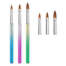 3pcs Nail Art Brush Set Nail Painting Brushes Nail Art DIY Manicure Tool