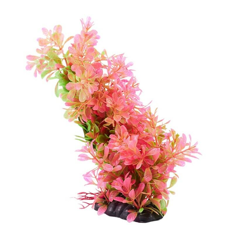 Arch Shaped Aquarium Decor Aquatic Plants/Grass, Pink