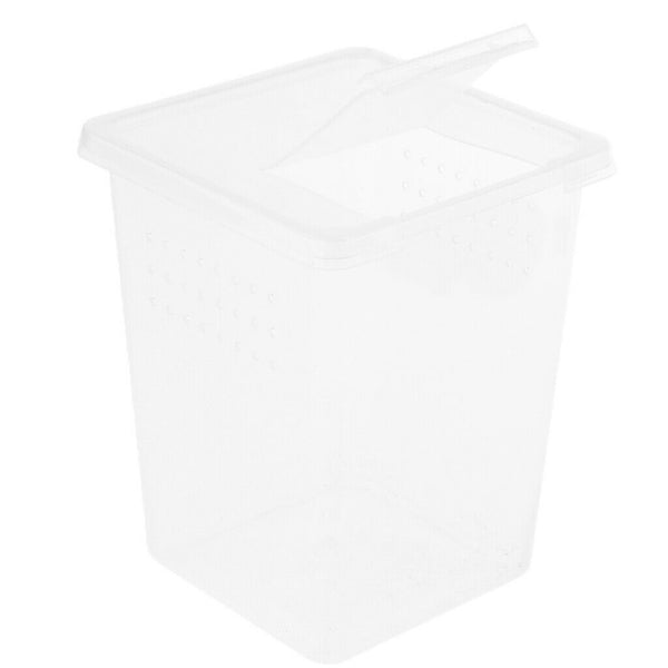 3x Plastic Insect Spider Habitat Feeding Box Cage Container Tank 3x3x4 inch