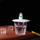 Silicone Cup Cover Transparent Heat-resistant Dustproof Reusable (Green) A