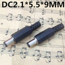 5 Pair (10pcs) 2.1x5.5mm Male Female DC Power Plug Socket Jack Connector Pack MO