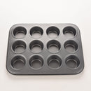 Nonstick Metal 12 Cups Muffin Cupcake Cake Bakeware Pan Tray Tin Mould Mold Z