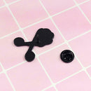 Creative Red Lip Brooch Fashion Scissors Pins Badge Backpack Jacket Gift