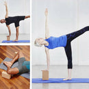 Yoga Blocks Pilates Cork Brick Home Stretch Aid Fitness Exercise Cushion Deluxe