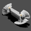 Metric Imperial Stainless Steel Thread Gauge Screw Pitch Gauge for Measure XBU