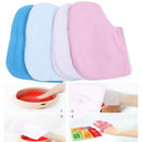 1 Pair Towelling Warmer Booties For Paraffin Wax Foot Treatments Gloves