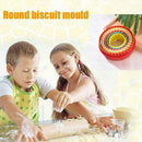 6X Colorful Double Sided Plain/Crinkle Round Cookie kitchen Cutters Tool US