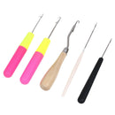 5pcs/Set Plastic Crochet Needle Braiding Latch Hook Weaving Hair Cra3c