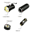LED Flashlight 18650 T6+COB 90 Degree Fold Multifunction Torch LightMagnetLam â„–[