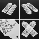 2pcs/Set Plastic Cake Stencil Cake Decoration Sugar Sieve Cake Mold Stencil