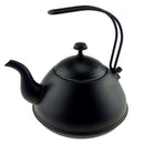 2L Tea Kettle Coffee Pot Steel Stovetop Teapot Stove Teakettles Black