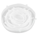 6x Silicone Storage Covers, 6-Pack of Various Sizes Silicone Stretch Lids