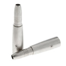 4Pcs 6.35mm 1/4" Female Jack Plug to 3 Pin XLR male Mic Adapter