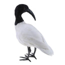 Artificial Black Crested Ibis Bird Realistic Home Garden Table Decoration