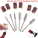 6 Pcs Nail Art Grinding Drill Bits Electric Manicure Machine Carbide Bullet OZ