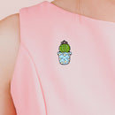 Cartoon Cute Potted Plant Brooch Badge Unisex Shirt Enamel Pins (Style 7)