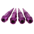 4Pcs Aluminum Long Spike Wheel Tire Valve Stem Car Truck Air Caps Covers Purple